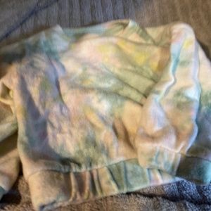 Fleece sweatshirt toddler girls Cat and Jack tie-dye
